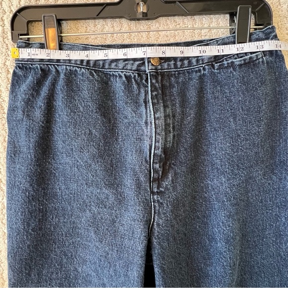 DISNEY Vintage Mickey Mouse Embroidered Blue Jeans Denim High Rise M - Picture 12 of 14